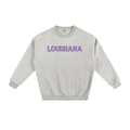 Purple Gingham Crewneck
