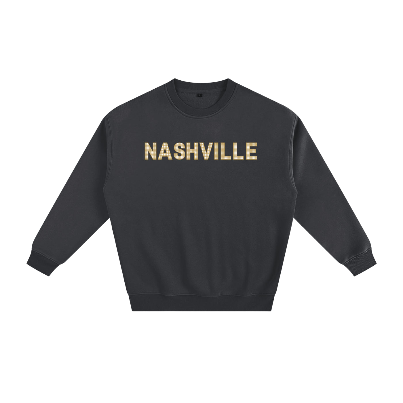 Gold Gingham Crewneck
