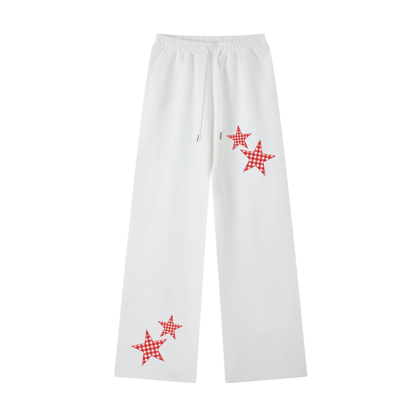 Red Gingham Sweatpants