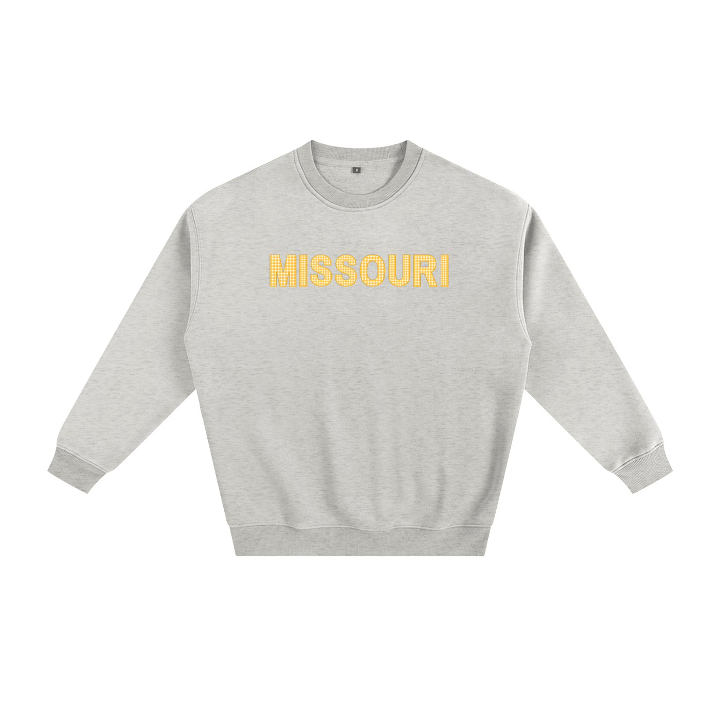 Gold Gingham Crewneck