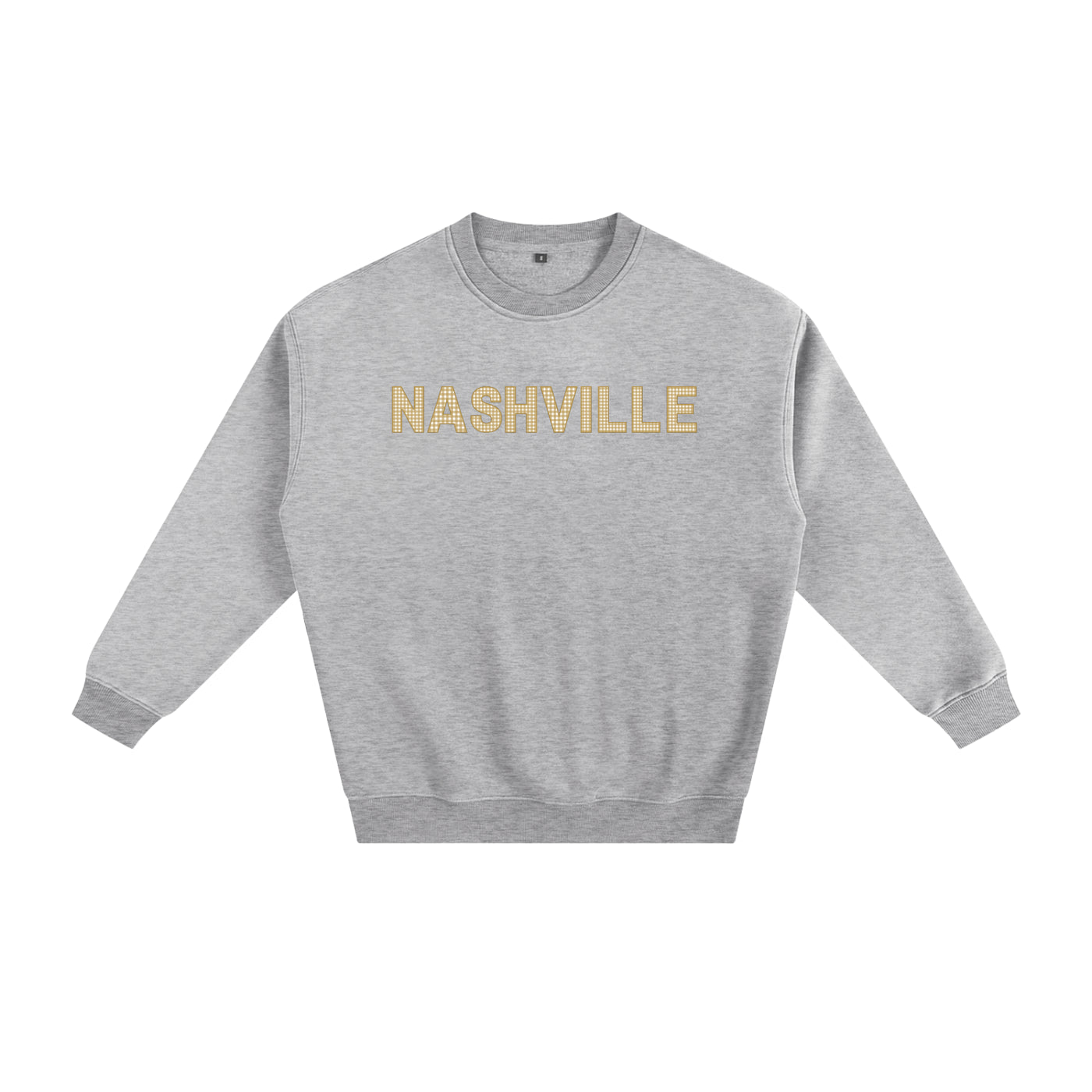 Gold Gingham Crewneck