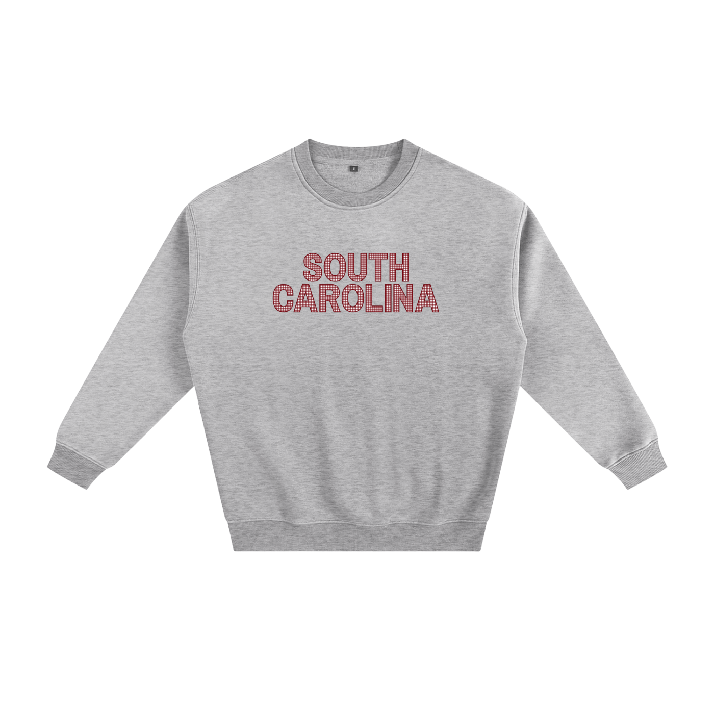Red Gingham Crewneck