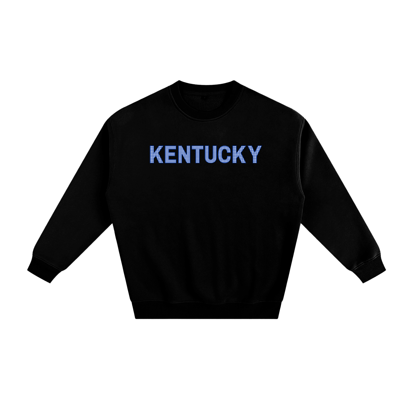 Blue Gingham Crewneck