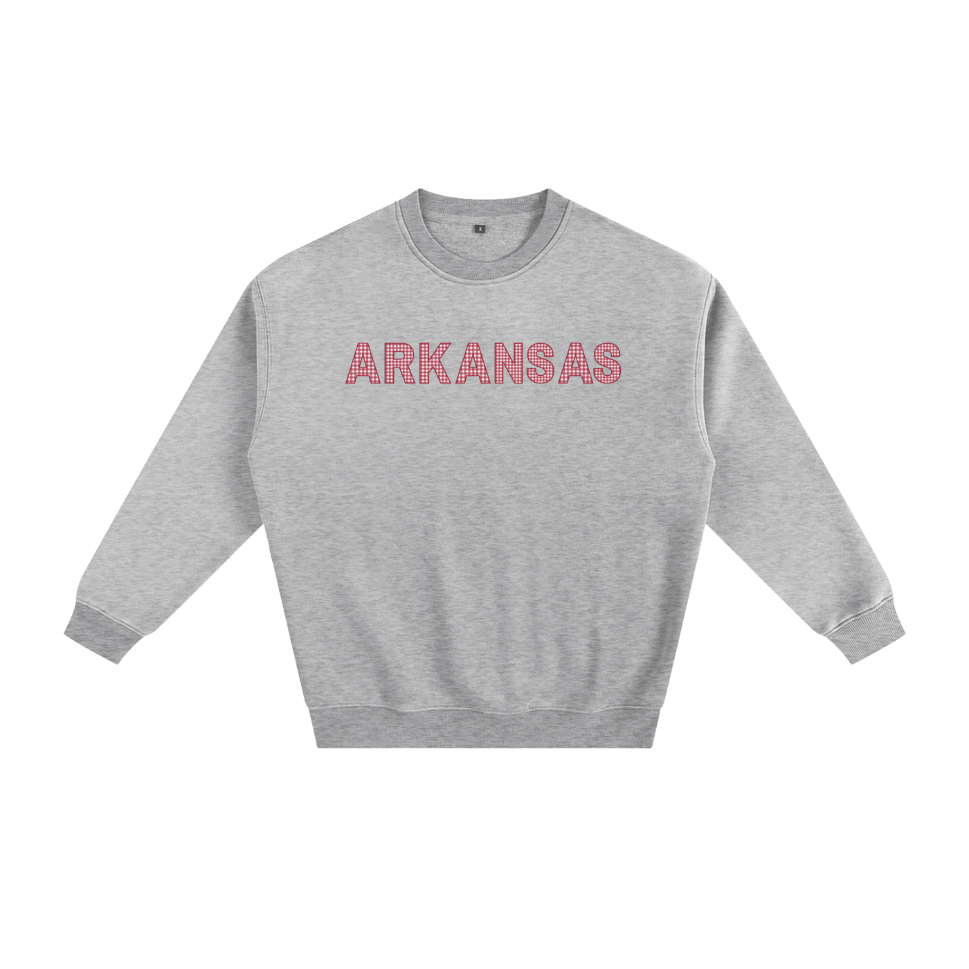 Red Gingham Crewneck