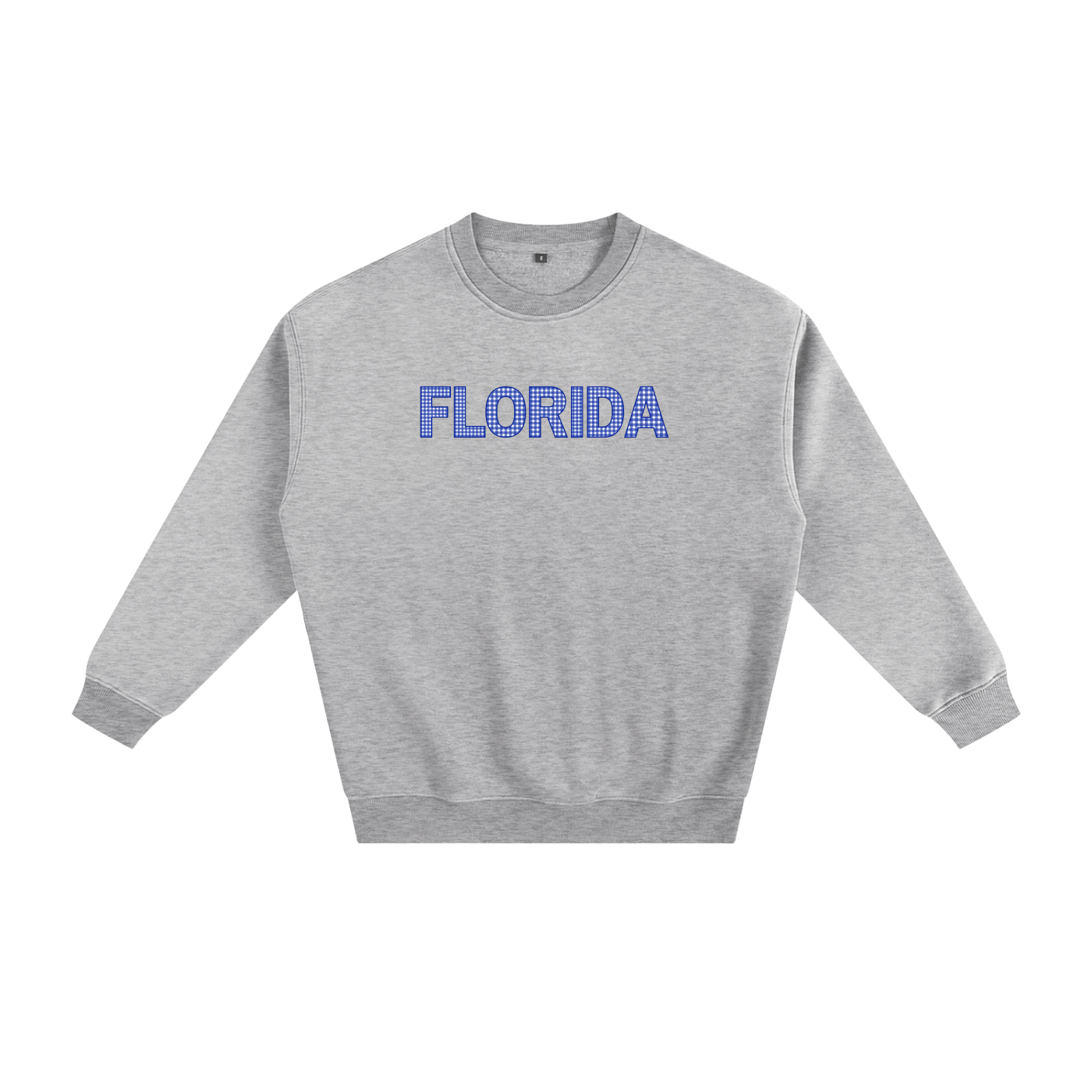 Blue Gingham Crewneck