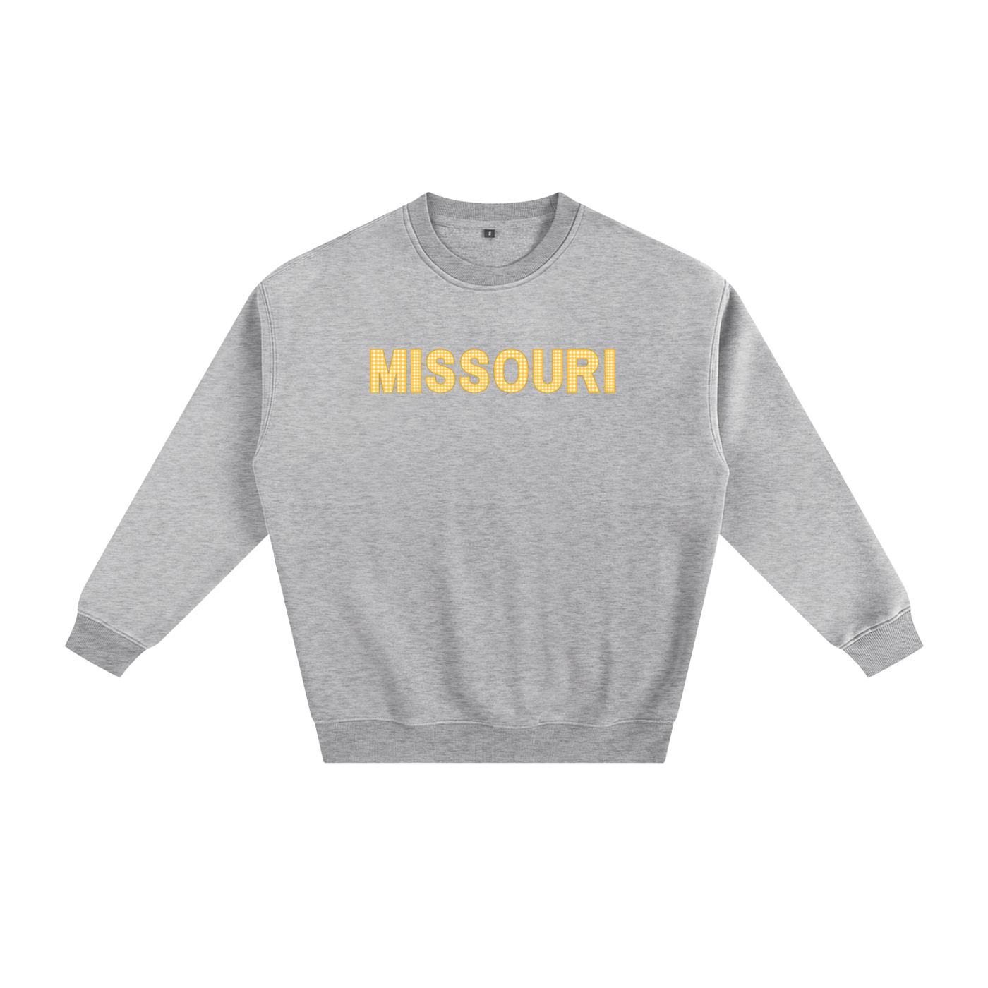Gold Gingham Crewneck