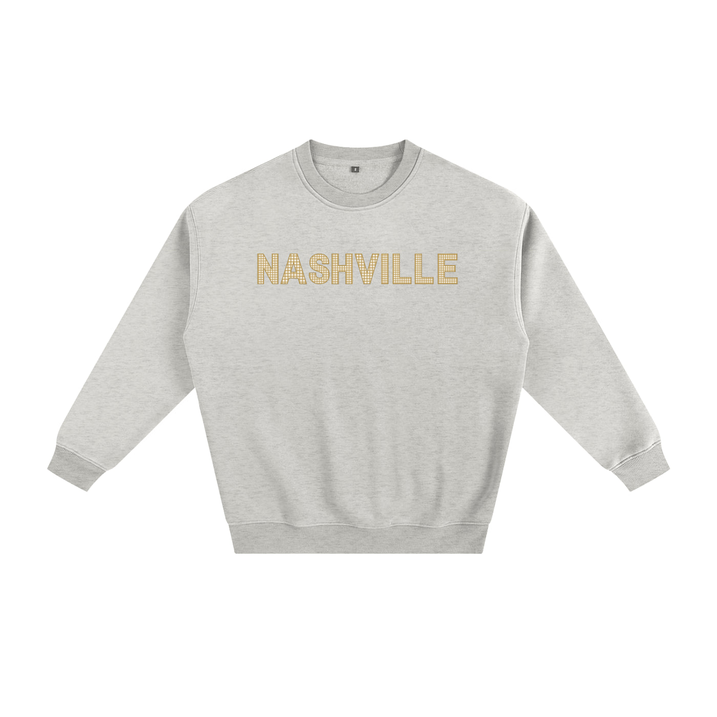 Gold Gingham Crewneck