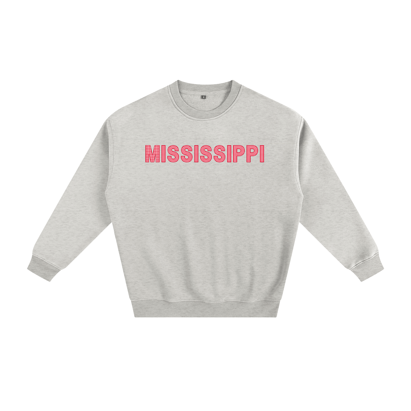 Red Gingham Crewneck