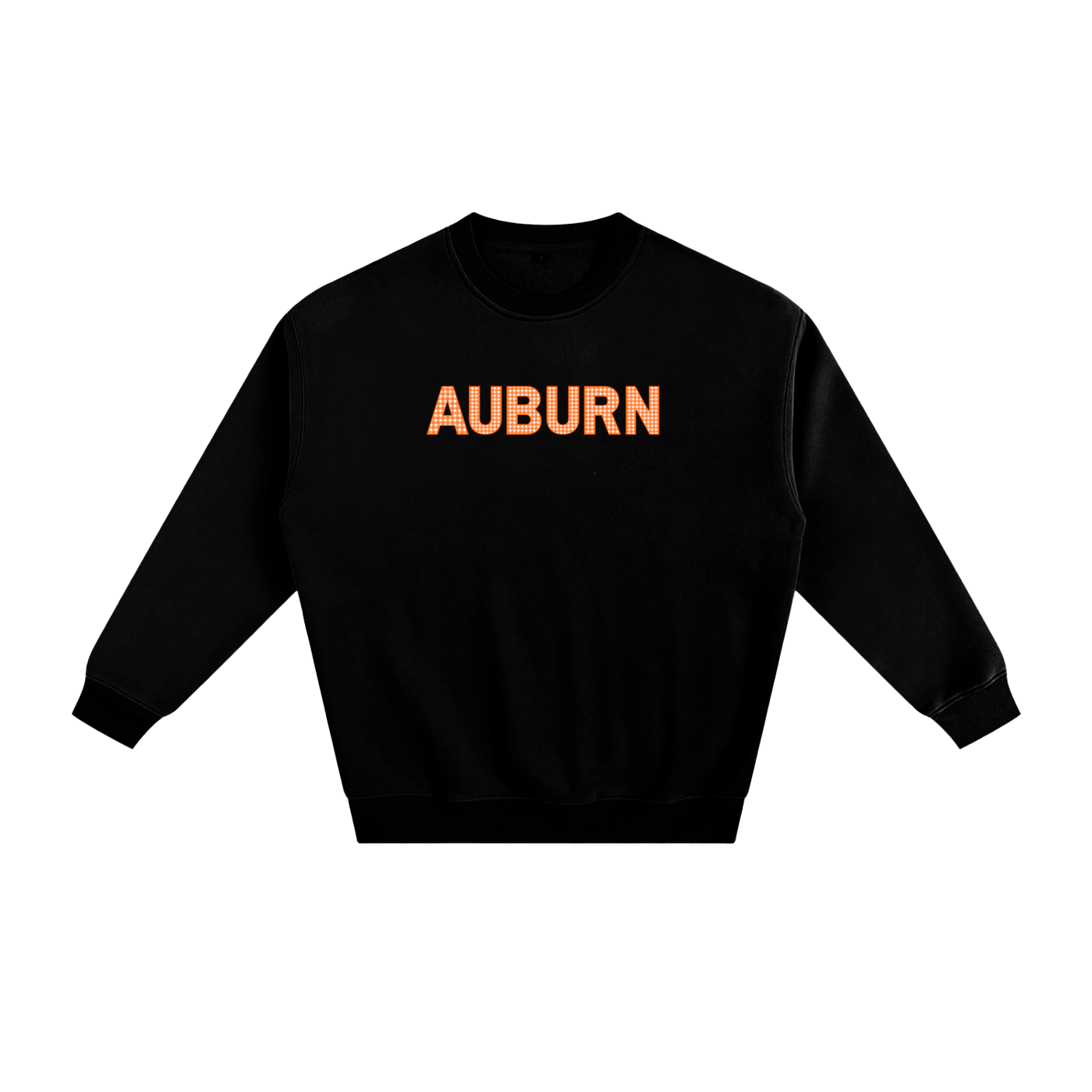 Orange Gingham Crewneck